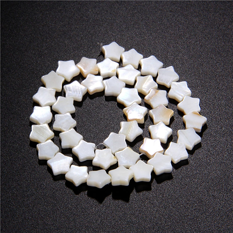 Miniatura: Natural White Mother of Pearl Shell Beads Oval Round Freshwater Shell Beads 15"