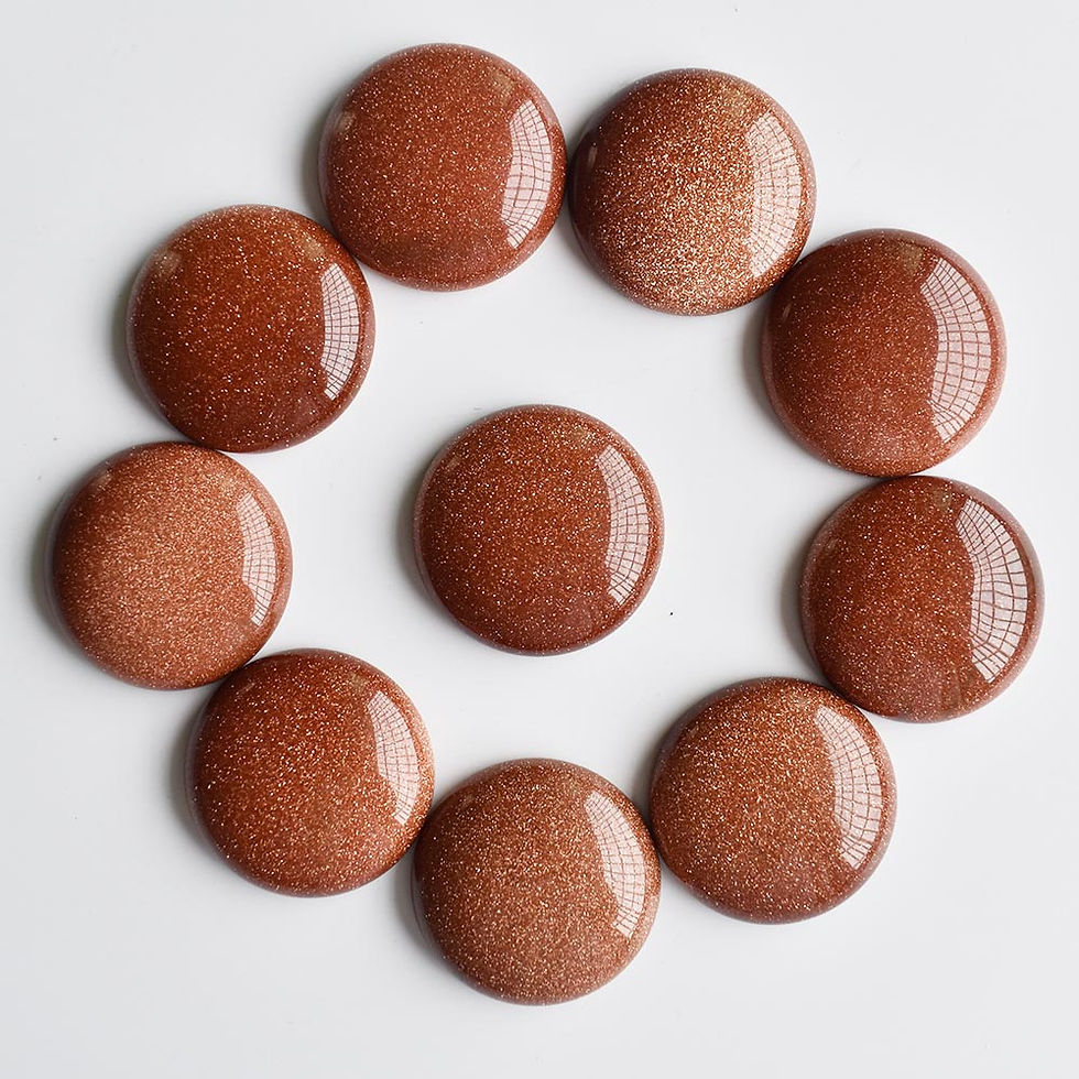 Miniaturbild: Wholesale 10pcs/lot hight quality natural stone mixed round cabochon bead 30mm 