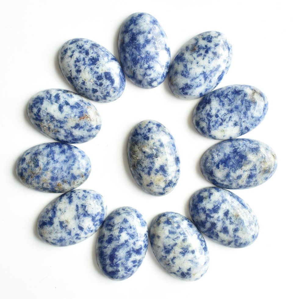 Miniaturbild: Wholesale 12pcs/lot  natural sodalite stone Oval CAB CABOCHON 20x30mm beads 