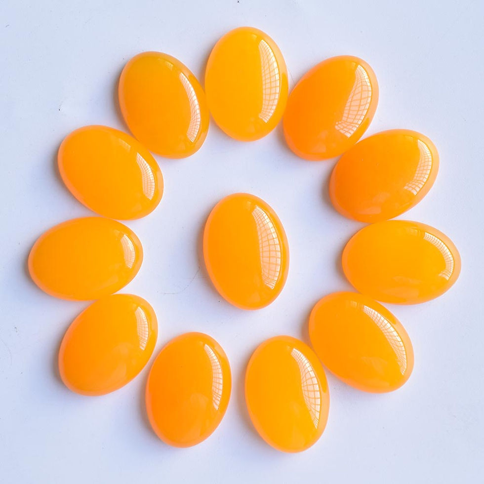 Miniaturbild: Wholesale 30pcs 18x25mm natural gemstones mixed oval CABOCHON bead for jewelry 