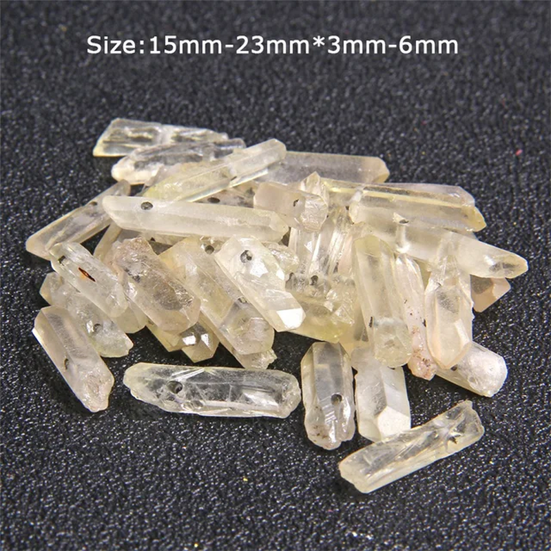 Miniaturbild: 18 Colors Natural Quartz Crystal Stick Beads Crystal Loose Spike Point Bead 