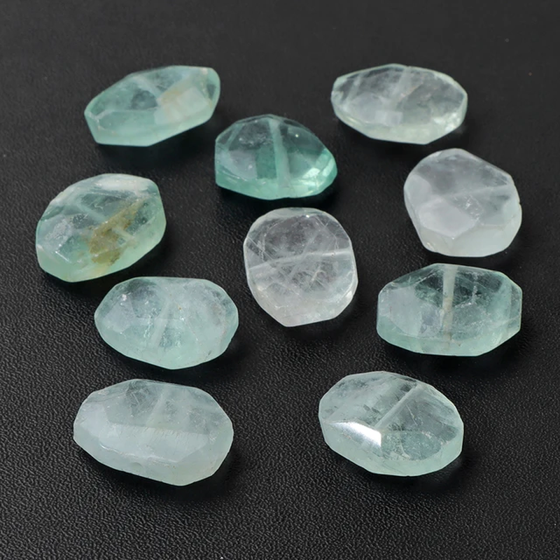 Miniaturbild: 5PCS Natural Irregular Faceted Stone Beads Tiger Eye Labradorite Pendant Bead fo