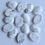 Thumbnail: Natural white howite stone oval CABOCHON for jewelry 18x25mm wholesale 20pcs 