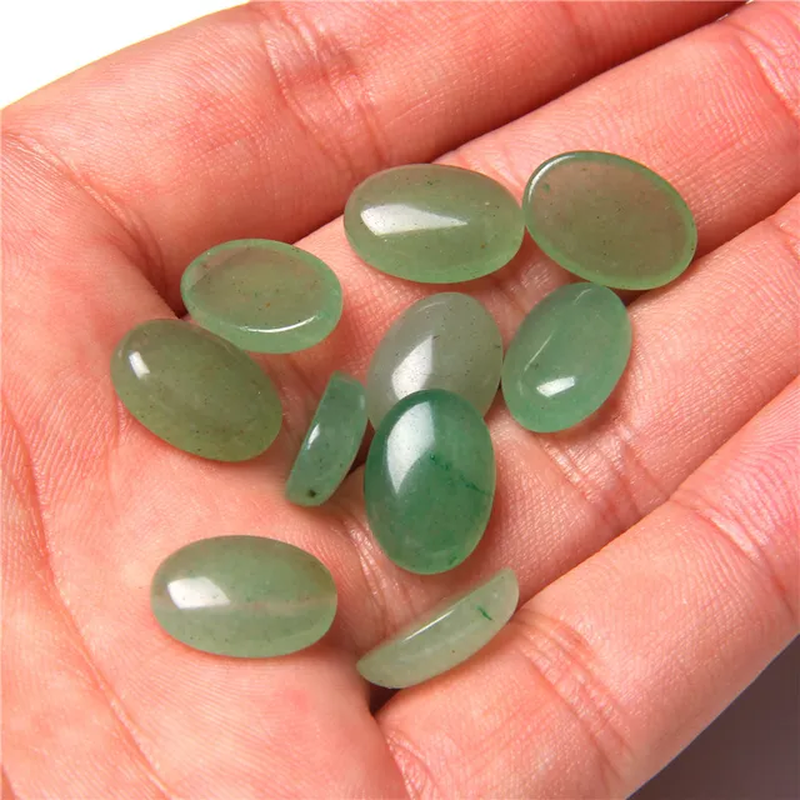 Miniatura: 10Pcs/Lot Natural Stone Cabochon 8-25MM Tiger Eye Agat Oval Cameo Fit DIY Beaded