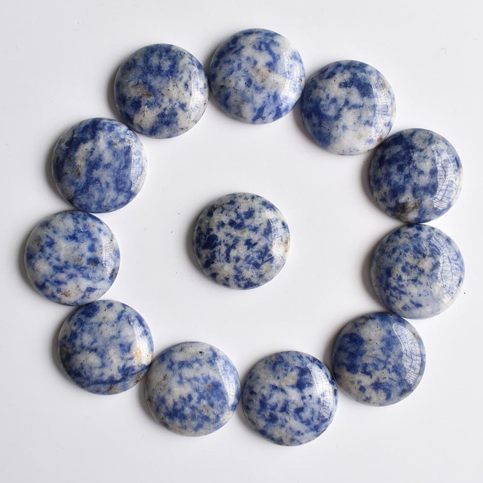Miniaturbild: Wholesale 12pcs/lot 2020 natural stone mixed round cabochon beads 25mm for DIY 