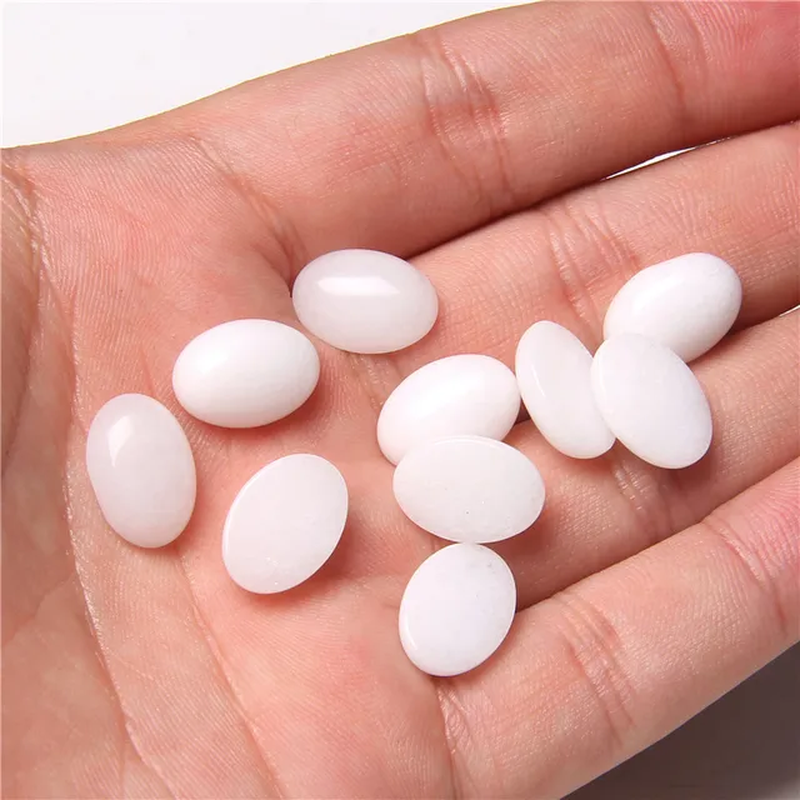 Miniatura: 10Pcs/Lot Natural Stone Cabochon 8-25MM Tiger Eye Agat Oval Cameo Fit DIY Beaded
