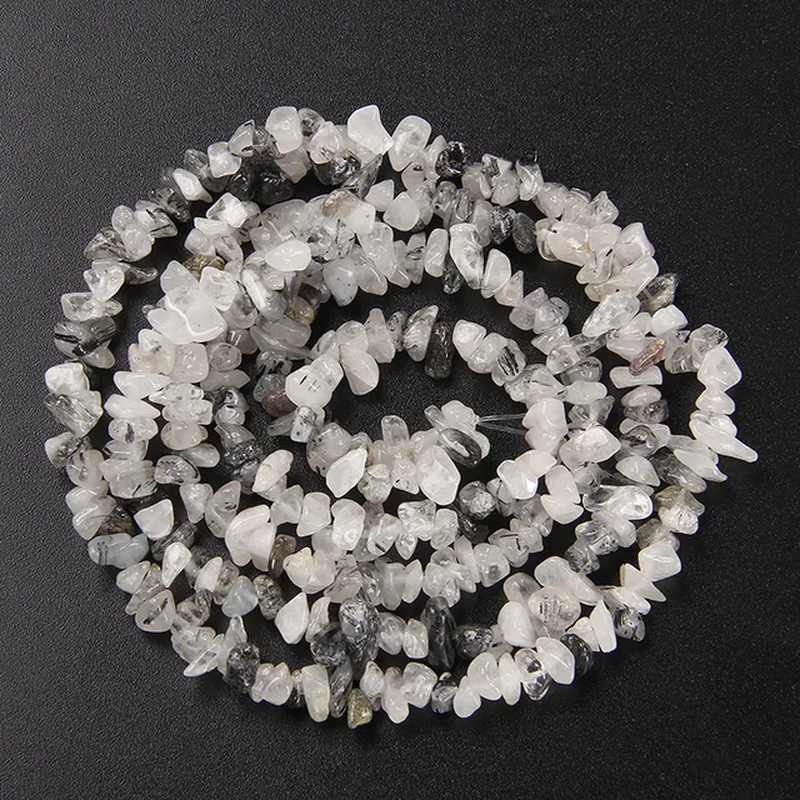 Thumbnail: Natural Gravel Stone Beads Lapis Lazuil Bostwana Sodalite Chips Bead Uncut 3-5Mm