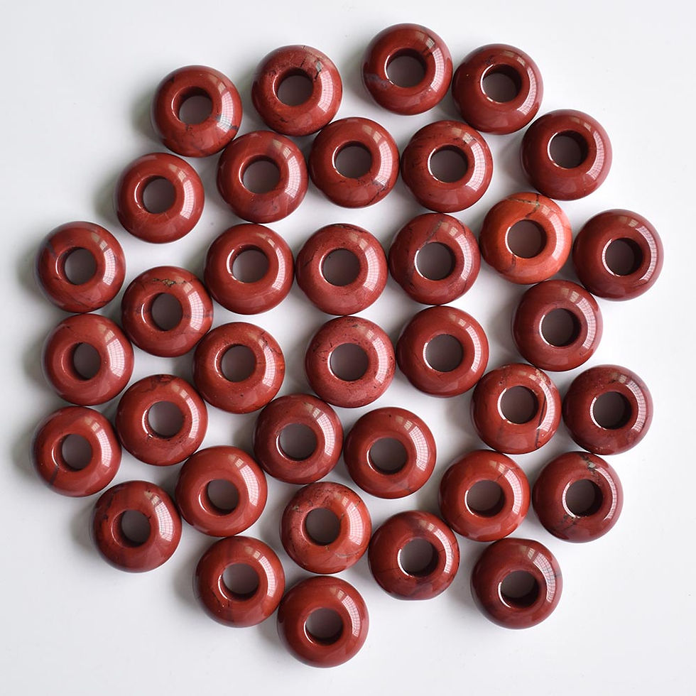 Miniaturbild: Natural stone mixed round shape big hole bead For bracelet 50pcs/lot wholesale 