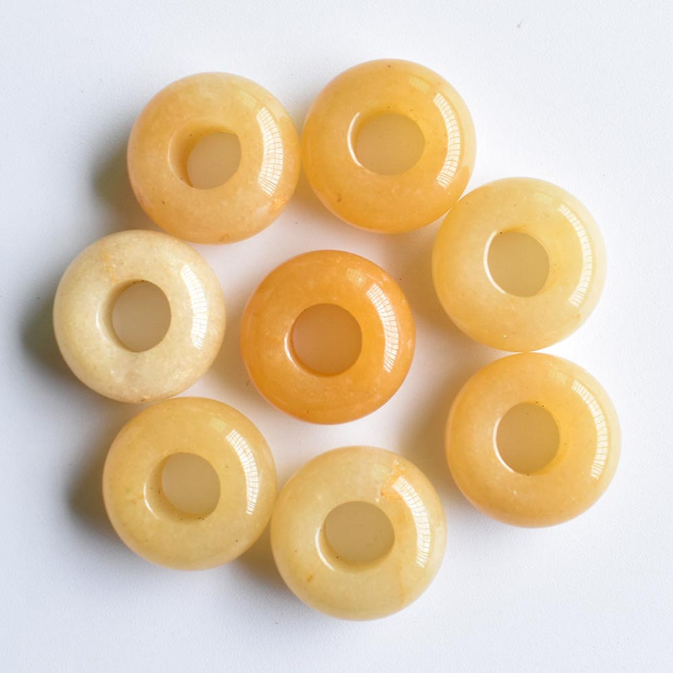 Miniaturbild: Natural stone mixed round shape big hole bead For bracelet 50pcs/lot wholesale 
