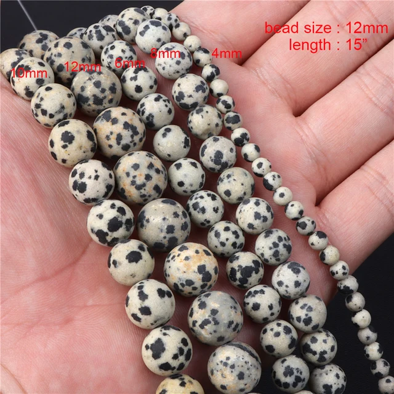 Miniaturbild: Natural Dalmation Jaspers Stone Bead Round Tube Square Shape Loose Beaded Fit 