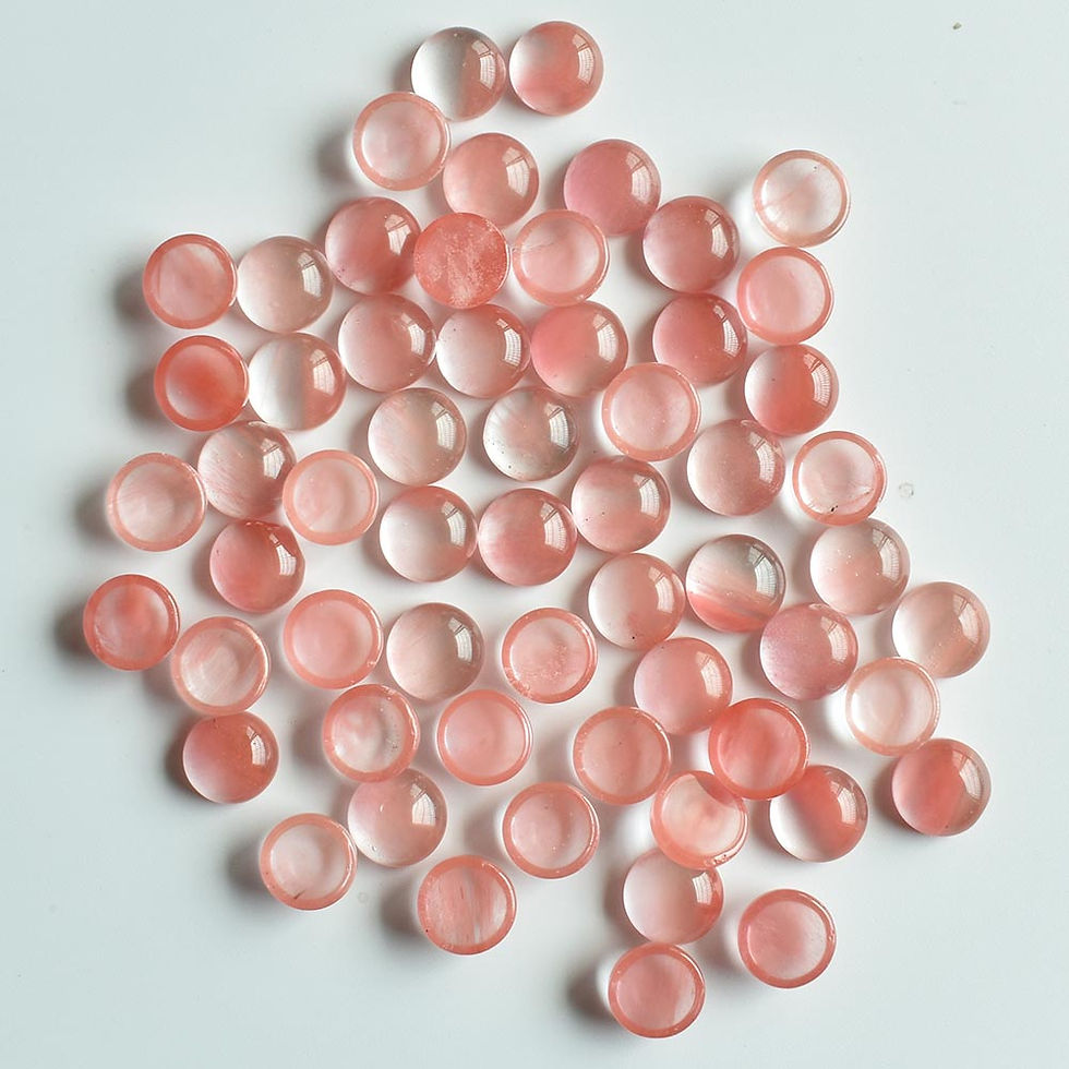 Miniaturbild: Natural stone mixed round cabochon beads for DIY 10mm wholesale 50pcs/lot 