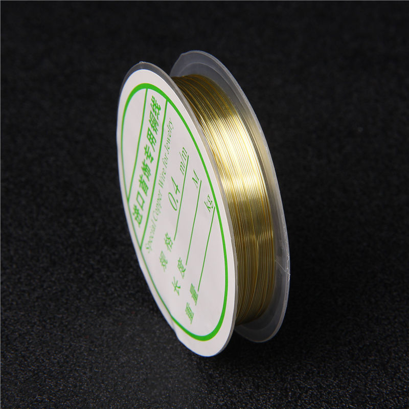 الصورة المصغرة: 0.4-0.8mm Silver Colour Copper Wire Bracelet Beading Wire Jewelry Cord String 