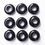 Thumbnail: Natural stone mixed round shape big hole bead For bracelet 50pcs/lot wholesale 