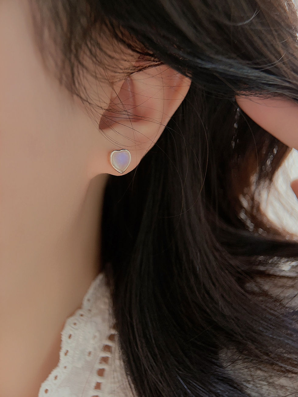 Thumbnail: Moonstone Jewelry Earrings New S925 Silver Fashion Earrings Gemstone Earrings