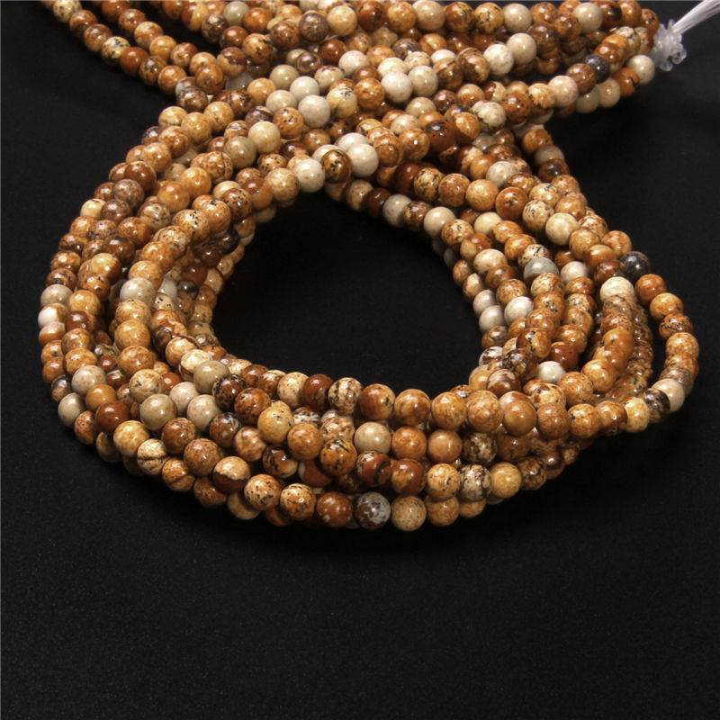 Miniaturbild: 4mm Natural Gemstone Beads Round Loose Beads For Jewelry Making Bracelet 15.5''