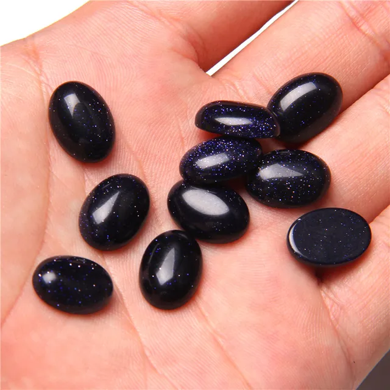 Miniatura: 10Pcs/Lot Natural Stone Cabochon 8-25MM Tiger Eye Agat Oval Cameo Fit DIY Beaded
