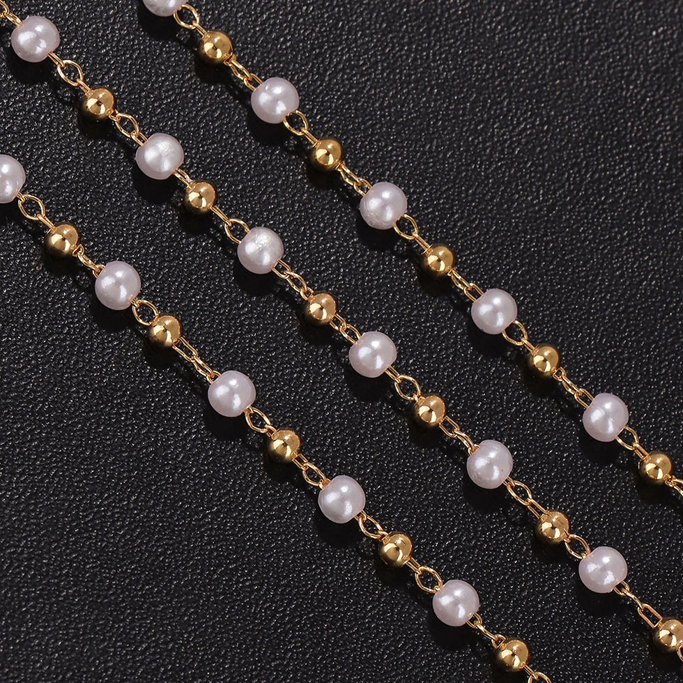 الصورة المصغرة: 50-100cm Copper Chain Necklace For Women Cuban Link Punk Choker 18K Gold Color 