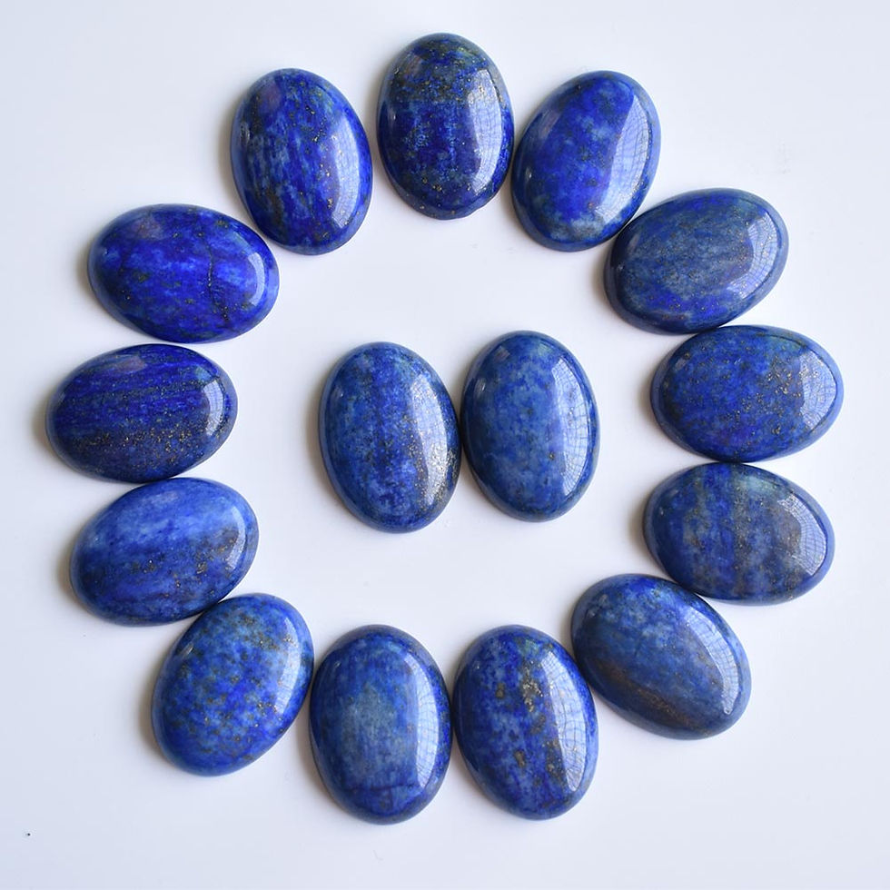 Miniaturbild: Wholesale 30pcs 18x25mm natural gemstones mixed oval CABOCHON bead for jewelry 
