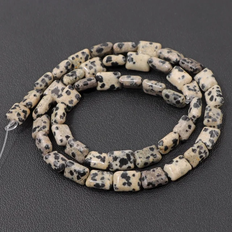 الصورة المصغرة: Natural Flat Square Stone Beads Rectangle Quartzs Beads for Jewelry Making 6X8MM