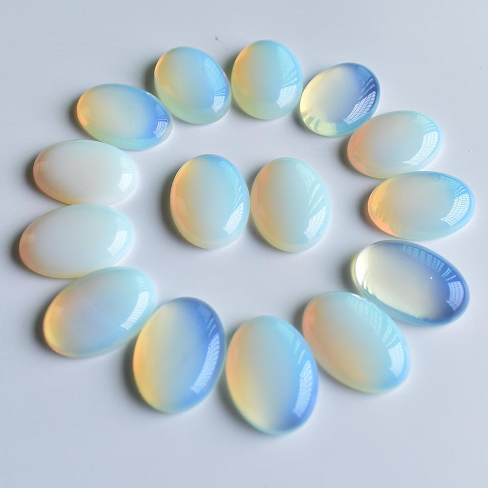 Miniaturbild: Opalite loose stone oval CABOCHON for jewelry  25x18mm wholesale 30pcs/lot 