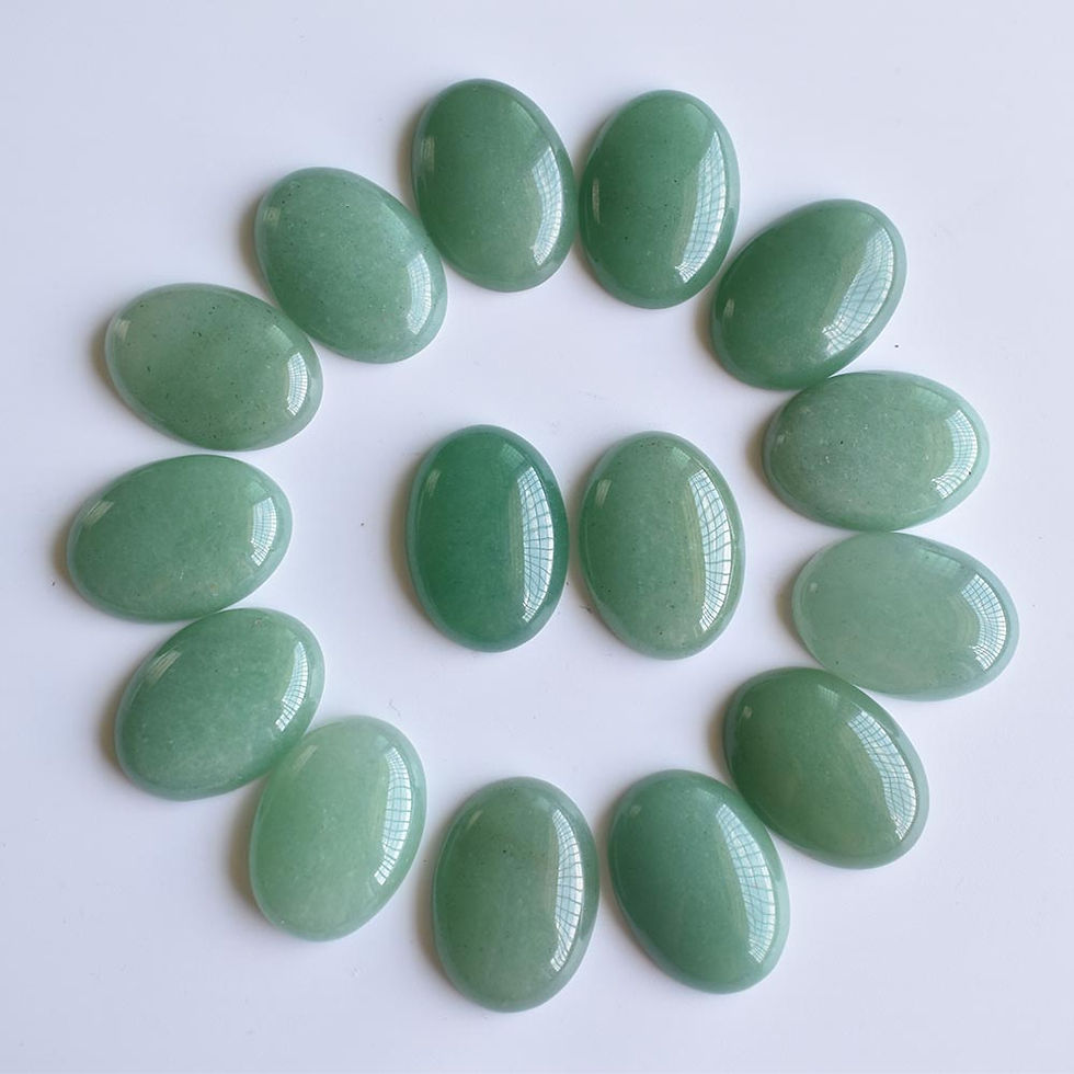 Miniaturbild: Wholesale 30pcs 18x25mm natural gemstones mixed oval CABOCHON bead for jewelry 