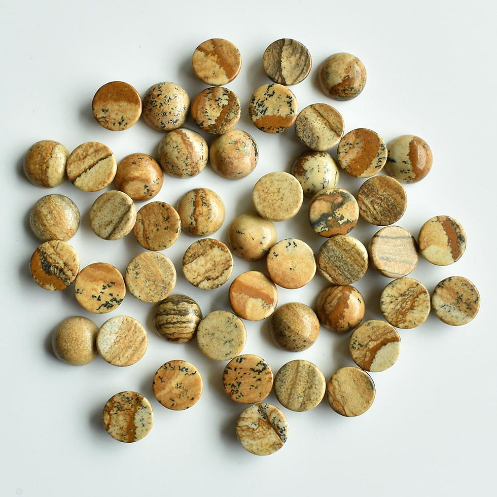 Miniaturbild: Natural stone mixed round cabochon beads for DIY 10mm wholesale 50pcs/lot 