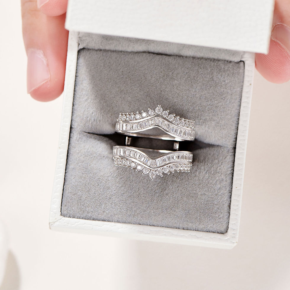 Miniaturbild: Grand Ring Enhancer for Women's Engagement Rings 925 Sterling Silver AAAAA Cz We
