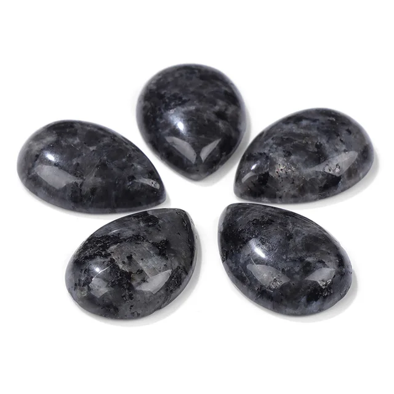 Miniaturbild: 10Pcs Natural Waterdrop Stone Cabochon Beads Semi-Flat Teardrop Cameo Beads 