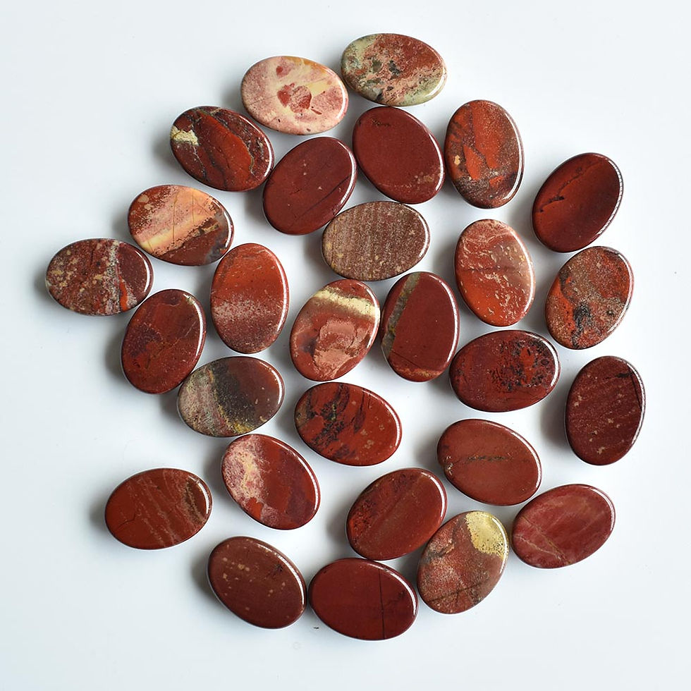 Miniature : wholesale 50pcs Natural redstone oval CABOCHON beads for jewelry 13x18mm 
