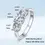 Miniature : D Color 2/4cttw Full Moissanite Rings For Women Party Fine Jewelry S925 Sterling