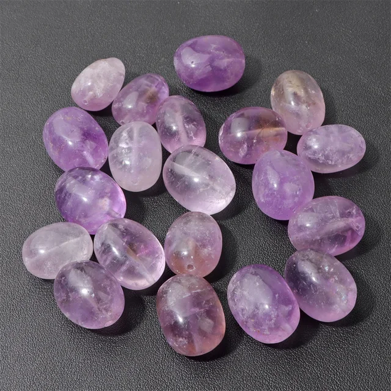 Thumbnail: 5Pcs/Lot Natual Stone Beads Oval Irregular Quartz Agate Loose Charm Bead  