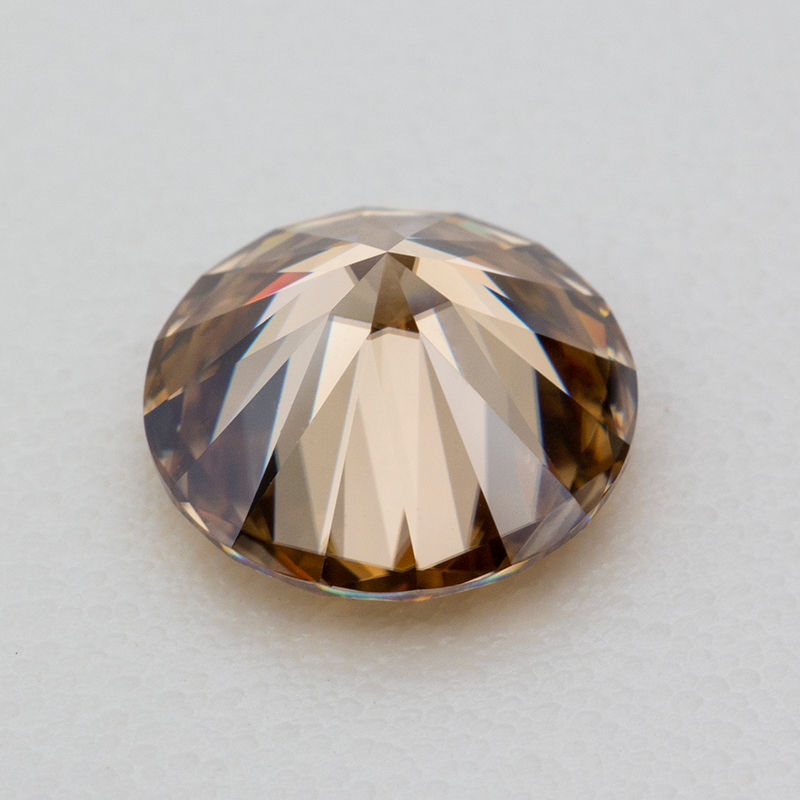 Miniatura: Never Fade Natural Champagne Moissanite Stone with Certificate 0.5-20.0ct 3EX