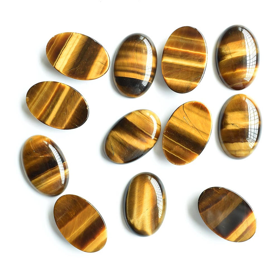 Miniaturbild: Natural tiger eye loose stone CABOCHON bead 20x30mm 12pcs/lot Wholesale 