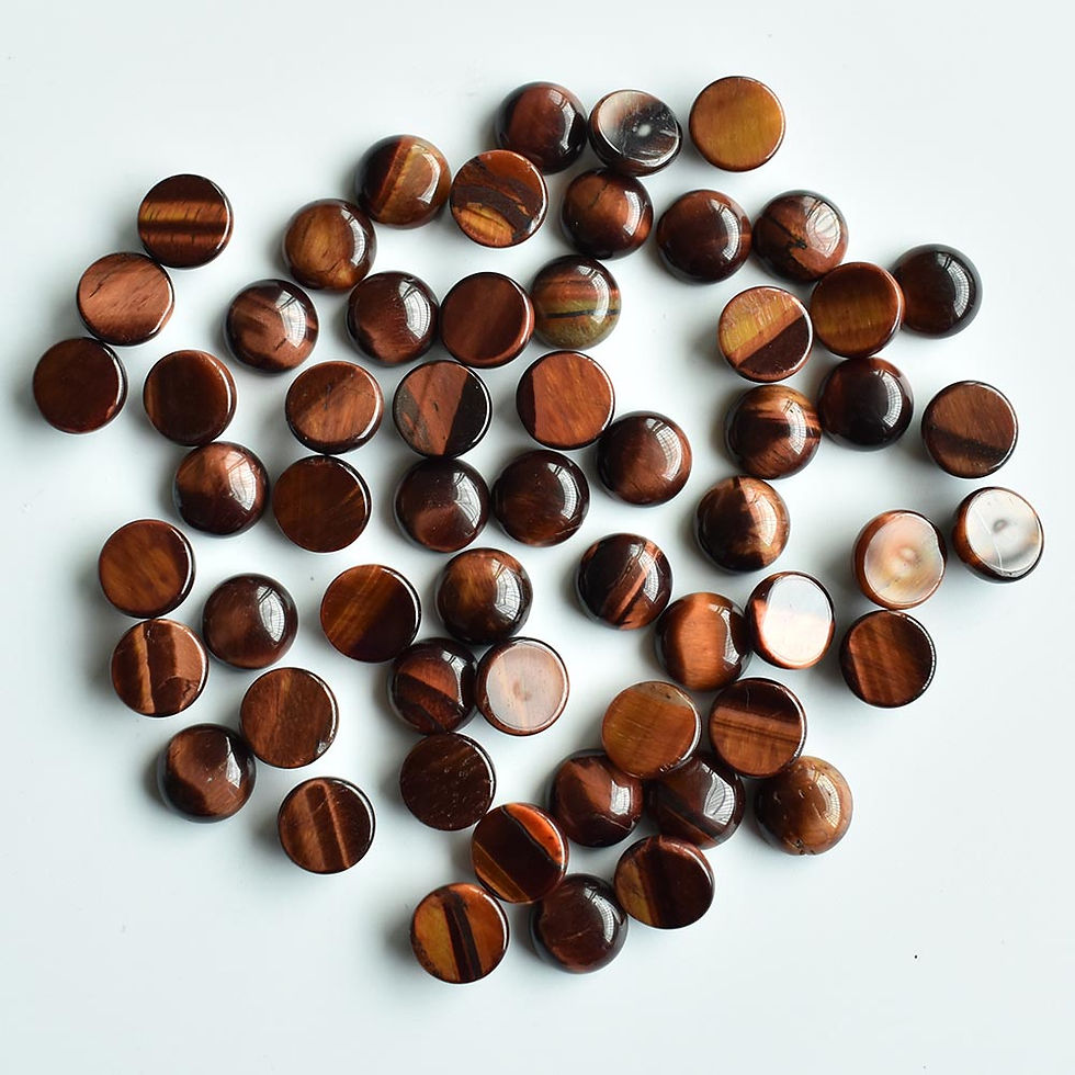 Miniaturbild: Natural stone mixed round cabochon beads for DIY 10mm wholesale 50pcs/lot 