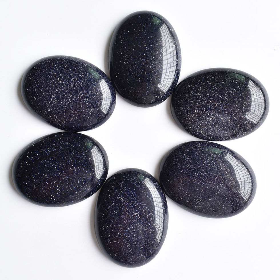 Miniatura: Wholesale 10pcs/lot natural stone mixed oval CABOCHON 30x40mm for DIY jewelry 