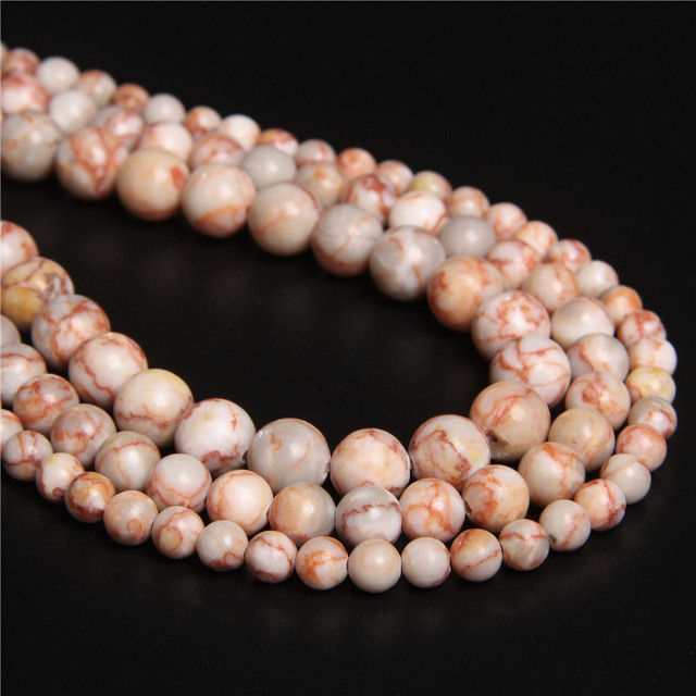 Miniaturbild: Wholesale Natural Gemstone Round Bead Howlite Turquoises Quartz Stone Beads 