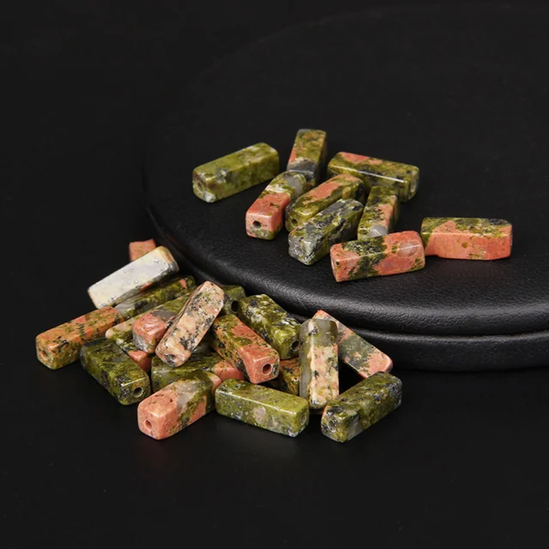 Miniaturbild: 13X4Mm Imperial Agates Spacer Beads Flat Rectangle Tube Natural Stone Loose Bead