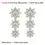 Miniature : Luxury Sunflower 2.8-5.8cttw Full D Color Moissanite Drop Earrings for Women S92