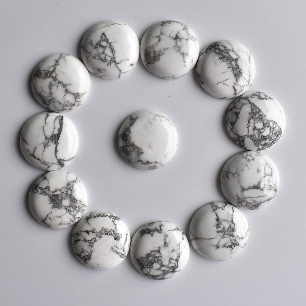 Miniaturbild: Wholesale 12pcs/lot 2020 natural stone mixed round cabochon beads 25mm for DIY 