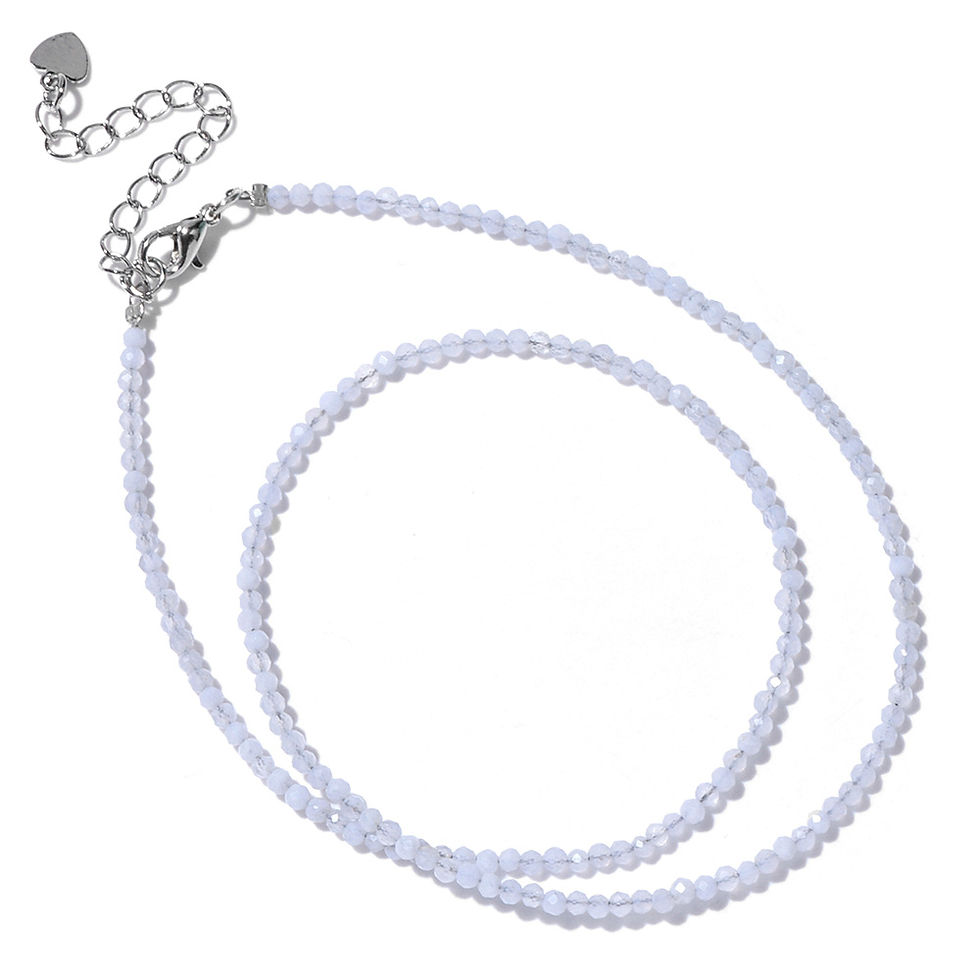 Miniatura: 2-3mm Faceted Gemstone Choker Necklace – Labradorite Quartz Healing Gift