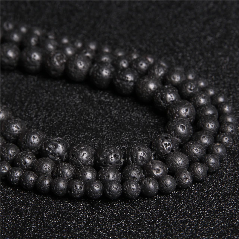 Miniatura: Natural Black White Stone Bead  Labradorite Quartzs Jaspers Beads for Jewelry 