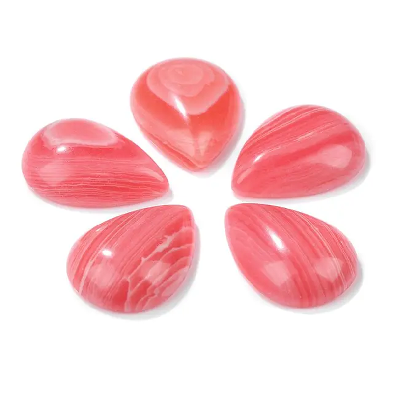 Miniaturbild: 10Pcs Natural Waterdrop Stone Cabochon Beads Semi-Flat Teardrop Cameo Beads 