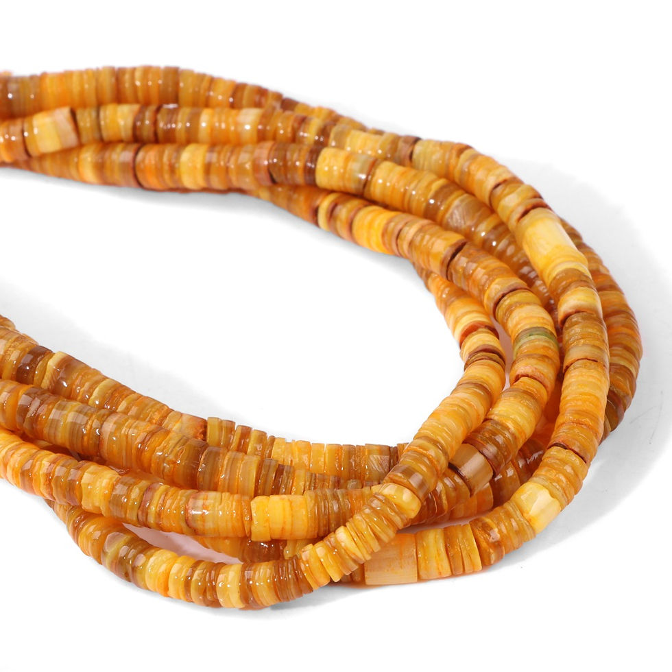 Miniatura: Color Freshwater Shell Bead 4.5-6mm Flat Irregular Heishi Mother of Pearl Bead 