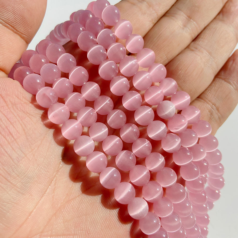 Miniaturbild: Multicolors Cat Eye Glass Beads Opal Loose Bead For Jewelry Making & Bracelet