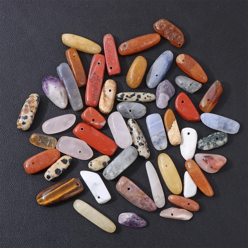 Thumbnail: 20-50Pcs Natural Irregular Teeth Shape Gemstone Bead Point Gemstone Bead Jewelry