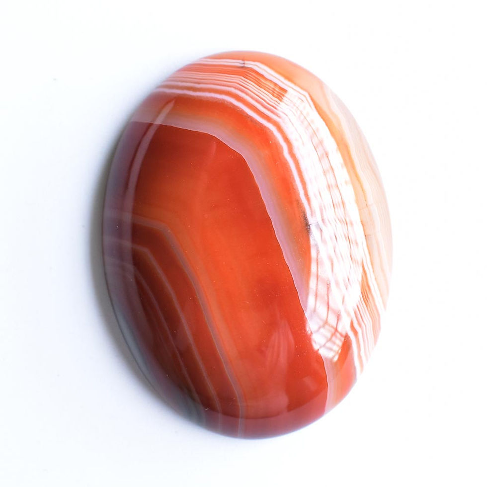 Miniaturbild: 6pcs/lot Wholesale 30x40mm natural mixed strip agate oval CABOCHON for jewelry 