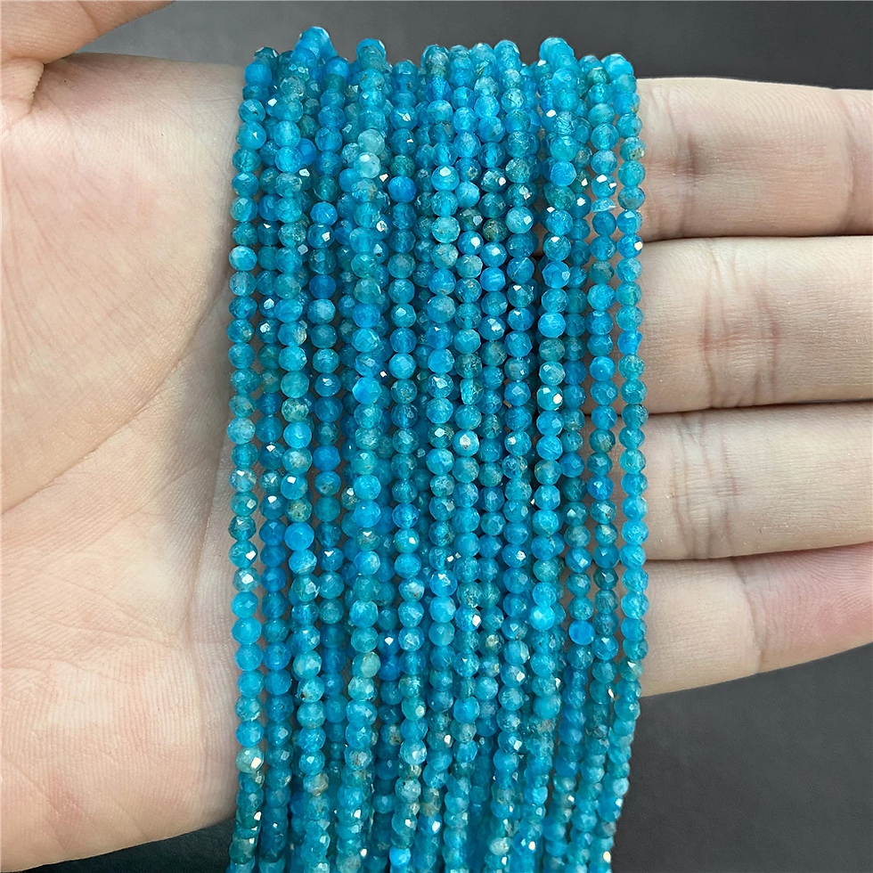 Miniaturbild: 2 3Mm Natural Muticolor Gems Stone Bead Small Faceted Loose Spacer Beads 38Cm
