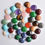 Thumbnail: Natural stone mix round cabochon14mm beads for jewelry wholesale 50pcs/lot 