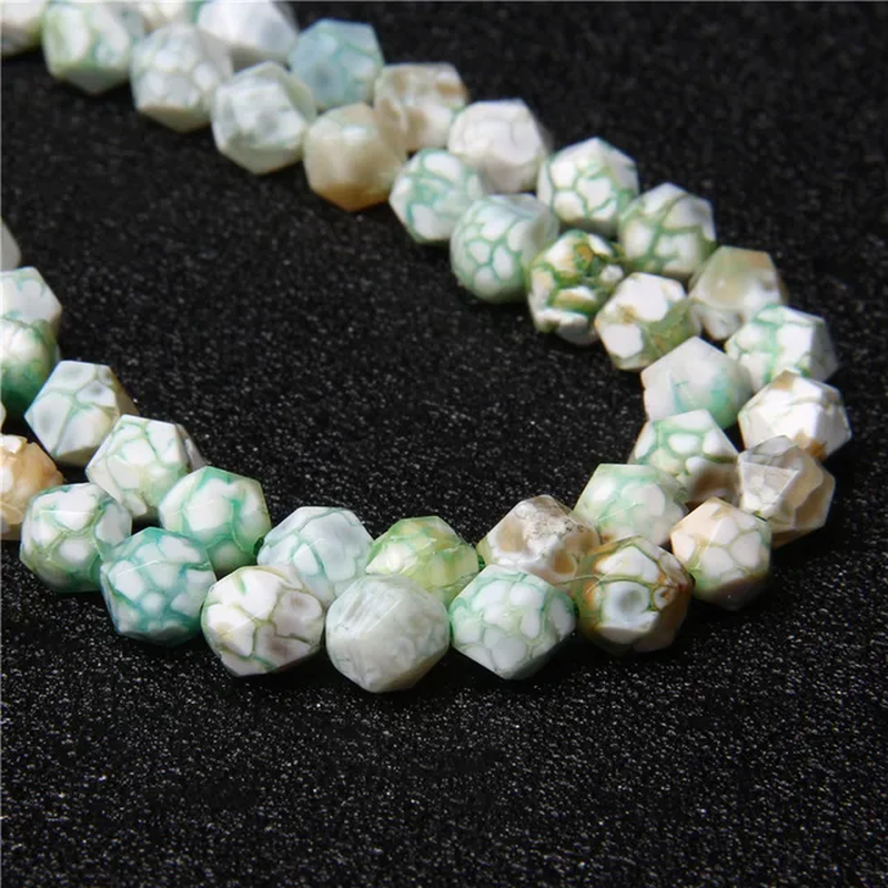 Miniaturbild: Natural Aquamarine Faceted Gemstone Bead 8MM Apatite Amethyst Loose Beads Charm 