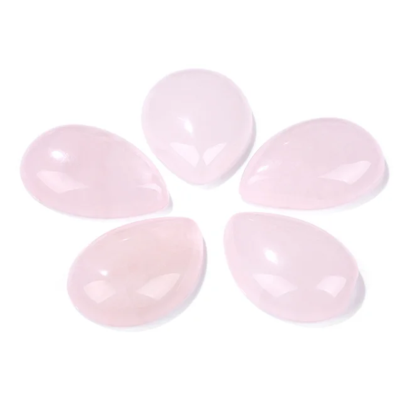 Miniaturbild: 10Pcs Natural Waterdrop Stone Cabochon Beads Semi-Flat Teardrop Cameo Beads 